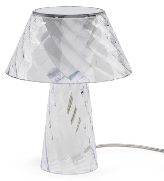 Lampada da Tavolo Abat-Jour in Metacrilato TATA 20x20x25h cm IP 20 Attacco G9 1xMAX 5 W Dotate di filo elettrico colore Trasparente