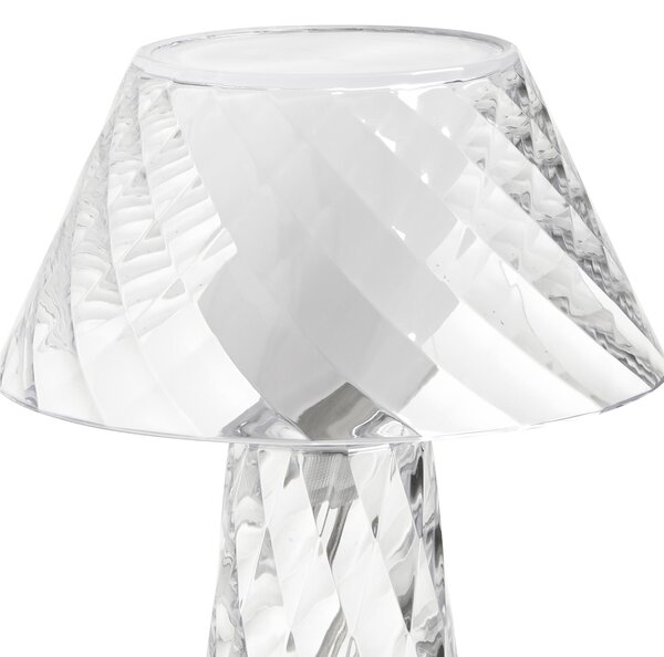 Lampada da Tavolo Abat-Jour in Metacrilato TATA 20x20x25h cm IP 20 Attacco G9 1xMAX 5 W Dotate di filo elettrico colore Trasparente
