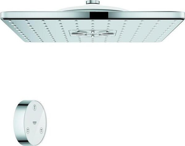 Grohe Rainshower SmartConnect - Soffione 310 Cube 9,5 l/min con telecomando, 2 getti, cromo 26643000