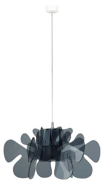 Lampada a Sospensione 55x55h32 cm Aralia in metacrilato Versione Piccola Peso 2.4 kg 30W Grigio Fum�
