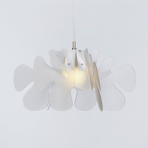 Lampada a Sospensione 55x55h32 cm Aralia in metacrilato Versione Piccola Peso 2.4 kg 30W spectrall trasparente
