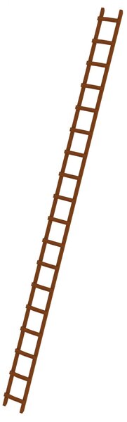 Scala per tetti in legno 18 pioli