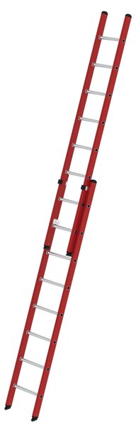 Scala a pioli a 2 sezioni in PRFV/alluminio senza traversa 2x8 pioli