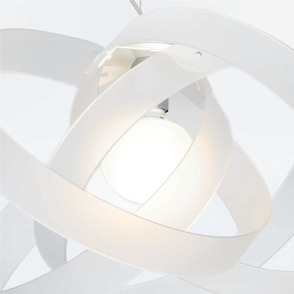 Sospensione in metacrilato NUVOLA � 56xh36 cm colore bianco satinato