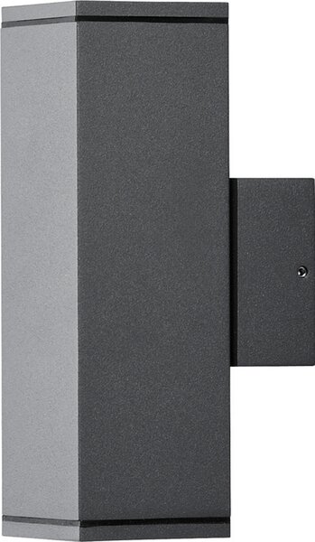 Konstsmide Monza Up & Down alluminio laccato antracite, vetro trasparente, riflettore 7907-370