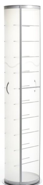 Scarpiera pop girevole BIANCA 40x40xh173 cm in polipropilene 20 paia EMPORIUM Portata Max 4 Kg per ripiano prodotto spedito montato