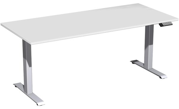 Tavolo Elevate Plus 1800x800x630-1280mm argento/grigio chiaro