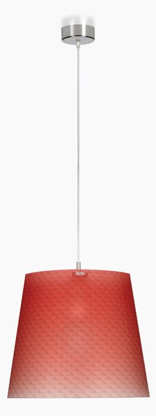 Sospensione con paralume Conico BOEMIA �30x27h cm 1x70 W max E 27 HGS Rosso