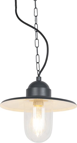Lampada da esterno in stile rustico, antracite, IP44, Kansas Graphite