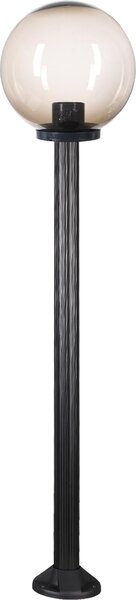 Lampada da sentiero lampada da esterno lampada da giardino globo in vetro fumé 30cm Ø altezza 125cm