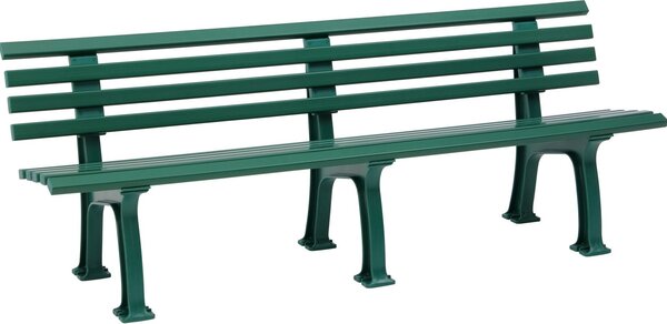 Panchina Mod. Juist 4 posti verde 200 cm