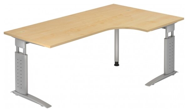 HAMMERBACHER US82 höhenverstellbarer Schreibtisch ahorn L-Form
