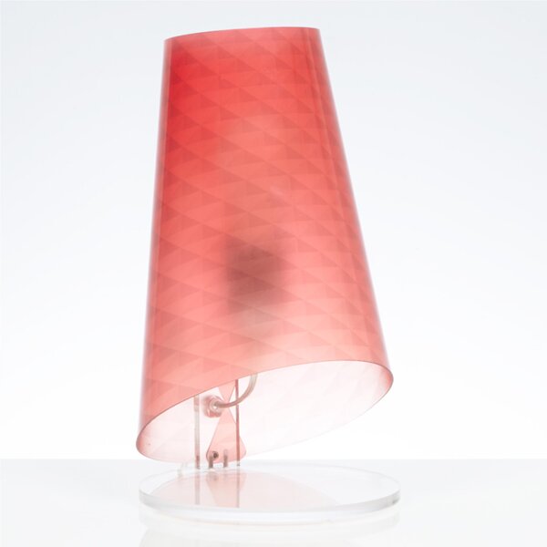Lumetto con paralume Conico BOEMIA �18x32h cm 1x42 W max E 27 HGS Rosso