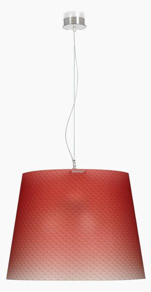 Sospensione con paralume Conico BOEMIA �42x36h cm 1x70 W max E 27 HGS Rosso