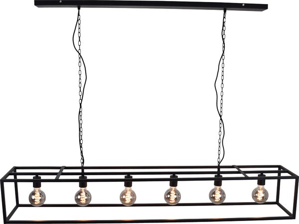 Lampada a sospensione Frame XL nera 160 cm