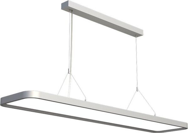 DOTLUX Lampada a sospensione LED STUDIOfree 60-80W 4000K dimmerabile DALI grigio argento