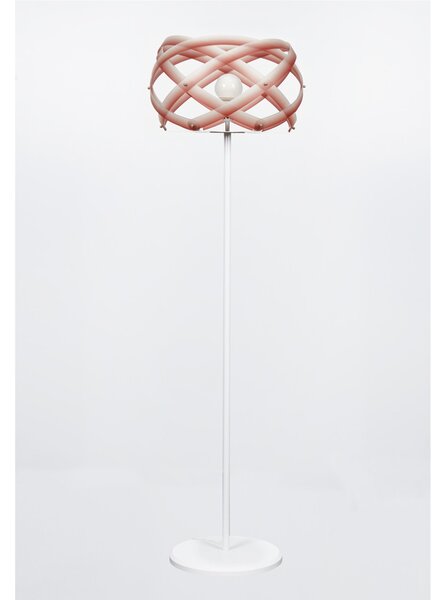 Lampada da terra NUCLEA diametro 53xh 187 cm Paralume in metacrilato colore nuance rosso