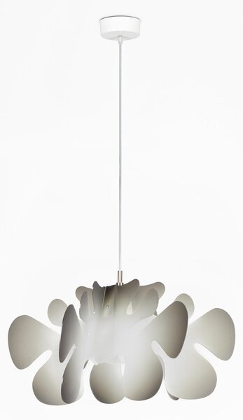 Lampada a Sospensione 55x55xh32 cm Aralia in metacrilato Versione Piccola Peso 2.4 kg -30W nuance grigio