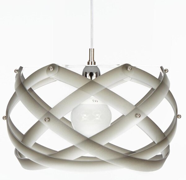 Lampadario a sospensione NUCLEA Medio �53xh30cm Supporto in Metallo Paralume in metacrilato Nuance Grigio