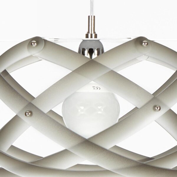 Lampadario a sospensione NUCLEA Medio �53xh30cm Supporto in Metallo Paralume in metacrilato Nuance Grigio