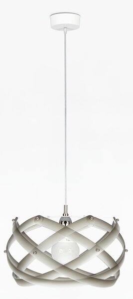 Lampadario a sospensione NUCLEA Piccolo �40xh24cm Supporto in Metallo Paralume in metacrilato Grigio Nuance