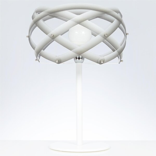 Lampada da Tavolo �40xh58 cm con paralume in metacrilato Nuclea Grigio nuance