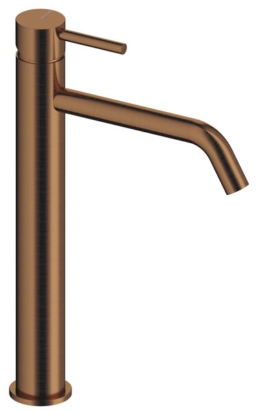 SANYCCES LOOP ColdOpen Miscelatore monocomando per lavabo 36,3 cm, oro rosa spazzolato