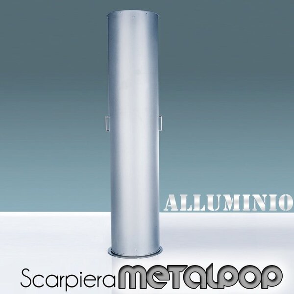 Scarpiera In Metallo ALLUMINO 40x40xh173 cm MetalPop 10 Ripiani estraibili peso 17 kg ripiani asportabili made In italy
