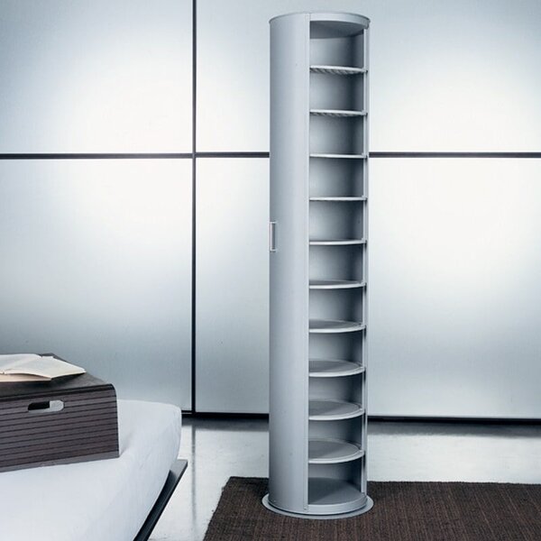 Scarpiera In Metallo ALLUMINO 40x40xh173 cm MetalPop 10 Ripiani estraibili peso 17 kg ripiani asportabili made In italy