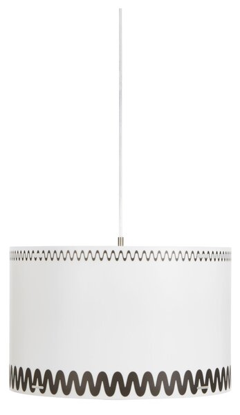 Lampada a sospensione RICCIONE �30xh19,6 cm 1x70 W Max da soffitto in polimetilmetacrilato e polipropilene opalino texture nero