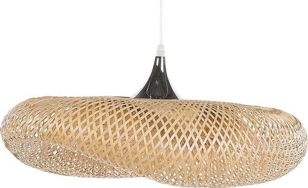 BELIANI Lampada a sospensione in bambù, marrone chiaro, stile boho