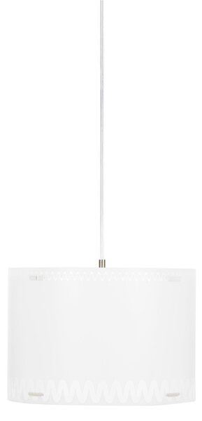 Lampada a sospensione RICCIONE �30xh19,5 cm 1x70 W Max da soffitto in polimetilmetacrilato e polipropilene opalino texture bianco