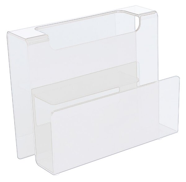 Portariviste in metacrilato 40x20xh34 cm trasparente neutro Link