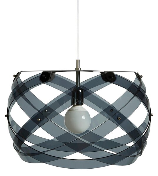 Lampadario a sospensione NUCLEA Medio �53xh30cm Supporto in Metallo Paralume in metacrilato Grigio