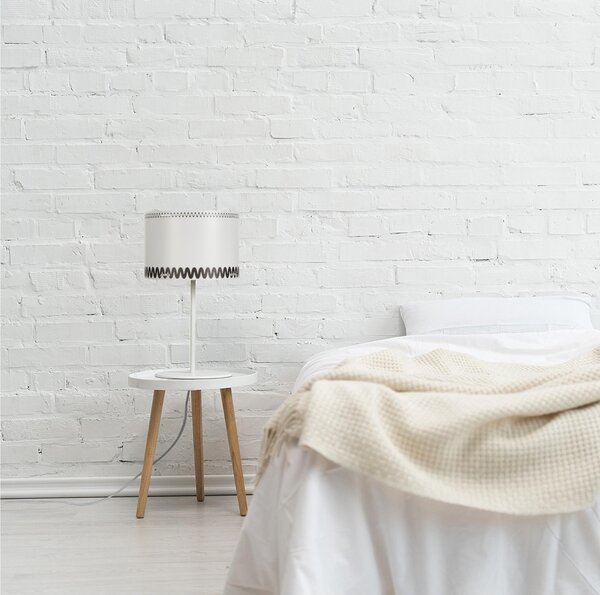 Lampada da Tavolo RICCIONE in polipropilene e Materiali riciclabili 30xh51 cm -E 27 1x70W Max E27 HGS colore texure ORO