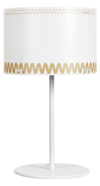 Lampada da Tavolo RICCIONE in polipropilene e Materiali riciclabili 30xh51 cm -E 27 1x70W Max E27 HGS colore texure ORO