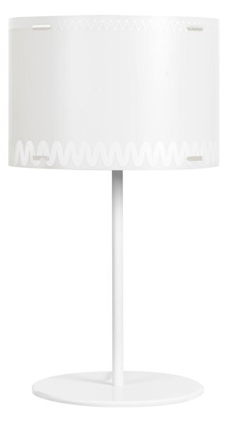 Lampada da Tavolo RICCIONE in polipropilene e Materiali riciclabili 30xh51 cm -E 27 1x70W Max E27 HGS colore texure BIANCO