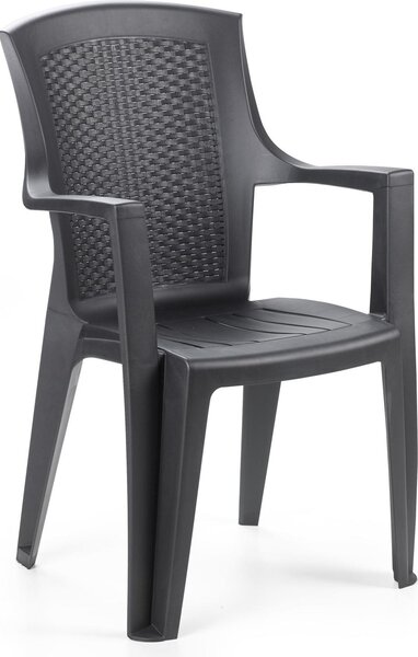 Poltrona Da Giardino "Eden" Antracite - cm.60x62x89h. - peso kg.4,2