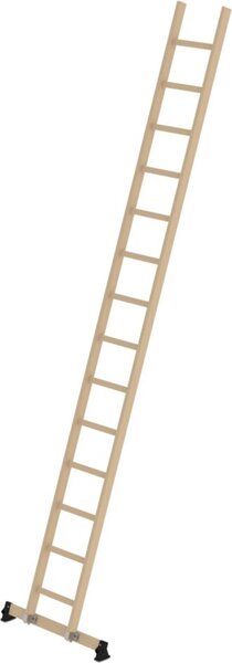 MUNK scala singola in legno con traversata a nivello 14 pioli