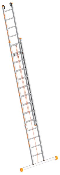 Layher Topic 1037 Scala a fune con traversa, 2x14 pioli