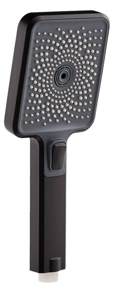 Doccia a mano della collezione SCHÖNER WOHNEN VERINA, nero opaco, soffione angolare a risparmio d'acqua, soffione con 3 modalità di getto