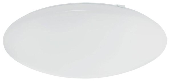 Plafoniera LED, metallo, bianca, rotonda, bianco caldo, D 25cm