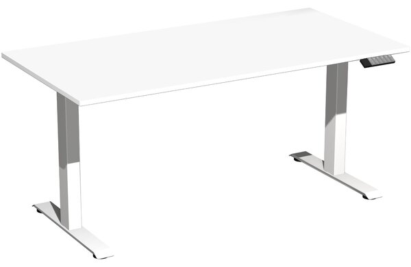 Tavolo Elevate Plus 1600x800x630-1280mm bianco/bianco