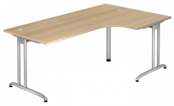 HAMMERBACHER BS82 Schreibtisch eiche L-Form