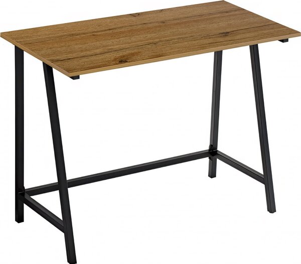 BEGRYF Scrivania 100x50x75 cm Effetto legno Scrivania per computer Home Office Struttura in metallo moderna