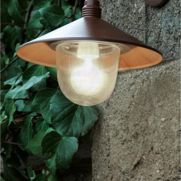 Applique classico sovil spectre 158 36 e27 led alluminio ferro vetro - Sovil Illuminazione
