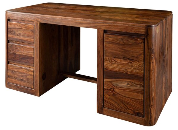 MASSIVMOEBEL24 | scrivania in legno di Sheesham / Acacia 150x75x78 noce cerato TORONTO #248