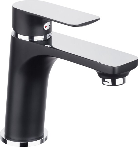 Miscelatore monocomando per lavabo NOIR ROUND