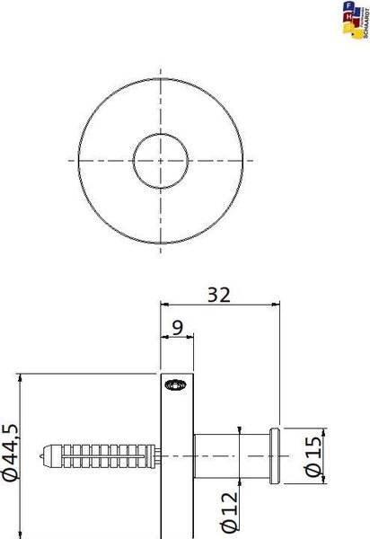 Herzbach 17.819000.1.09 DESIGN iX Gancio per asciugamani piccolo