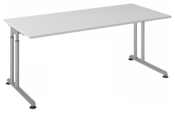 HAMMERBACHER ZS19 höhenverstellbarer Schreibtisch grau rechteckig